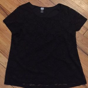 Black Lace T shirt style